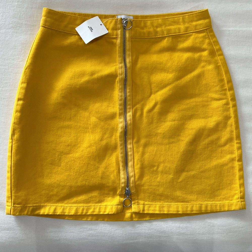 Urban Outfitters BBG Yellow Jean Skirt